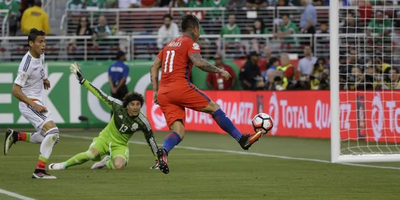 Chile vs Mexico trong tứ kết năm 2016